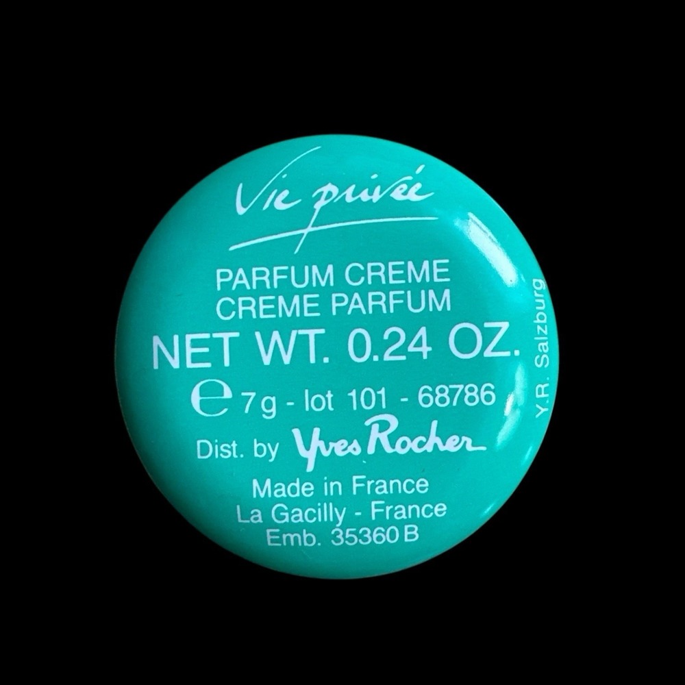 Yves Rocher Vie Privee Parfum Crème 0.24oz -‎ Vintage NOS - Picture 9 of 12